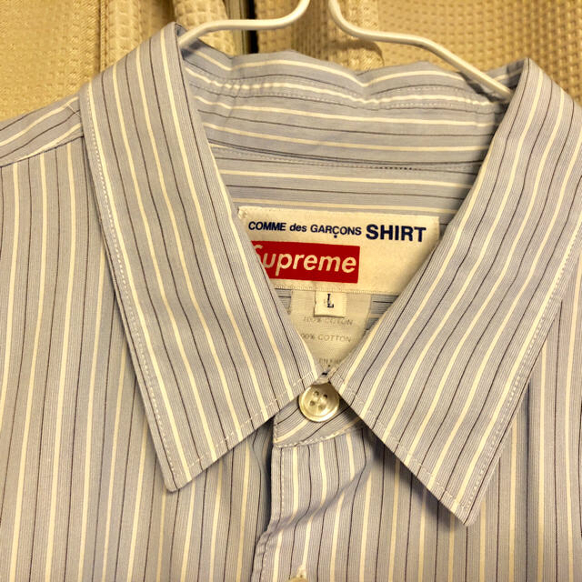 Supreme(シュプリーム)のCOMME des  GARCONS shirt supreme ワイシャツ L メンズのトップス(シャツ)の商品写真