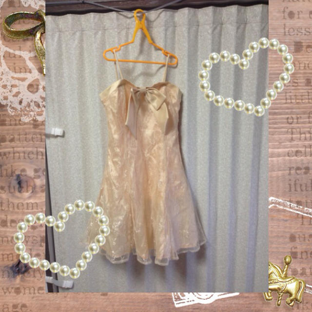 ピンクベージュドレス♡値下げしました‼ レディースのフォーマル/ドレス(その他ドレス)の商品写真