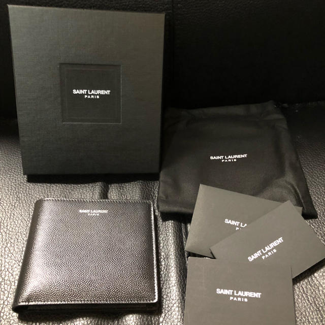 Saint Laurent - 新品未使用サンローラン二つ折り財布 小銭入れ付きの