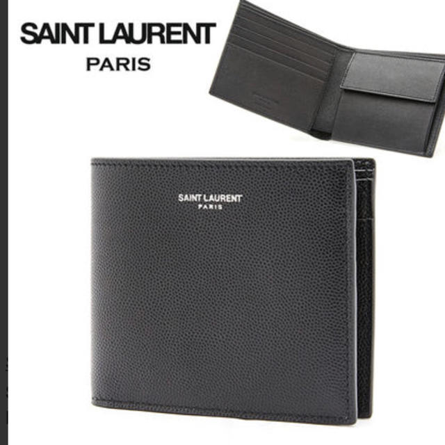 人気ブランドの 新品未使用 サンローラン SAINT LAURENT 財布 二つ折り 