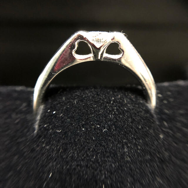 ♡が可愛い　プラチナダイヤモンドリング！ レディースのアクセサリー(リング(指輪))の商品写真