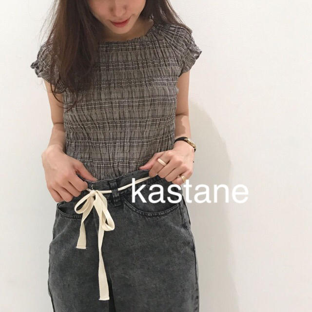 Kastane(カスタネ)の新品❁﻿カスタネ チェックシャーリングブラウス レディースのトップス(シャツ/ブラウス(半袖/袖なし))の商品写真