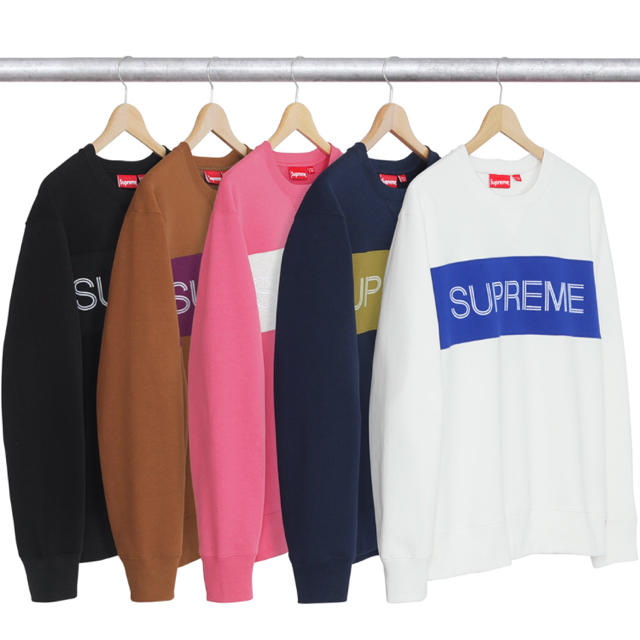 Supreme(シュプリーム)のSupreme zig zag stitch panel crewneck メンズのトップス(スウェット)の商品写真