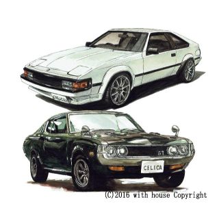 NC-683セリカ2000GT限定版画サイン額装作家平右ヱ門