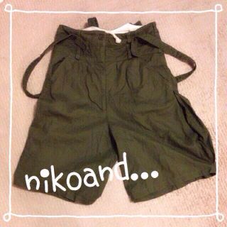 ニコアンド(niko and...)のnikoandワイドパンツ ナチュラル(キュロット)