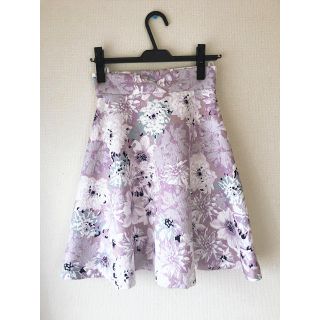 プロポーションボディドレッシング(PROPORTION BODY DRESSING)の美品♡ビッグフラワージャガードスカート (ひざ丈スカート)