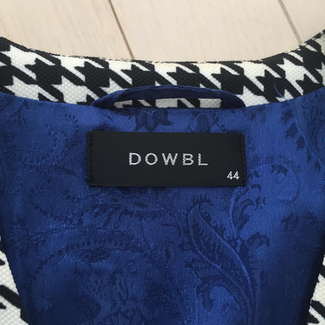 DOWBL(ダブル)の試着のみ DOWBL 千鳥 ジレ ベスト 44 メンズのトップス(ベスト)の商品写真