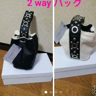 ザラ(ZARA)の早い者勝ち　ZARA 2way テクスチャー入りハンドバッグ(ハンドバッグ)