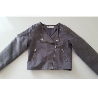 エイチアンドエム(H&M)のH&M★キッズ★ライダースジャケット★グレー(ジャケット/上着)