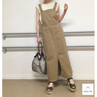 ローリーズファーム(LOWRYS FARM)の新品タグ付きカツラギストレッチジャンスカ(ロングワンピース/マキシワンピース)