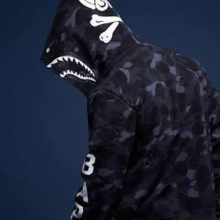 ネイバーフッド×BAPE シャークパーカーM