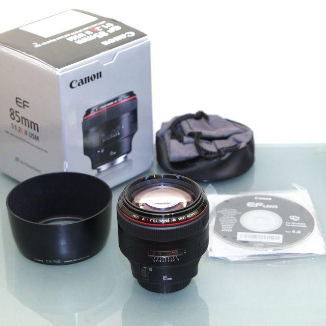 クリスマス特集2022 EF Canon - Canon 85mm 付属品揃 / USM II F1.2L レンズ(単焦点)