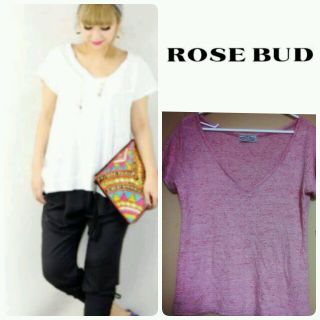 ローズバッド(ROSE BUD)のrosebud♡Vネックtops(Tシャツ(半袖/袖なし))