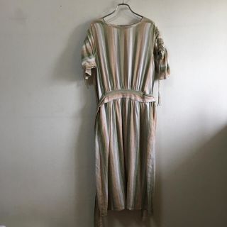 サンタモニカ(Santa Monica)の☆仮専用☆【vintage】ワンピース 古着 クラシカル アースカラー かわいい(ロングワンピース/マキシワンピース)