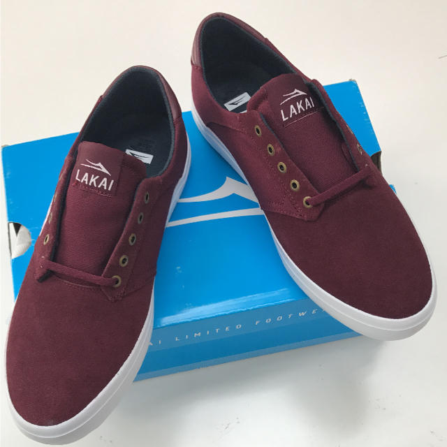 LAKAI LIMITED FOOTWEAR(ラカイリミテッドフットウェア)の新品 LAKAI PORTER ラカイ ポーター スニーカー バーガンディー メンズの靴/シューズ(スニーカー)の商品写真