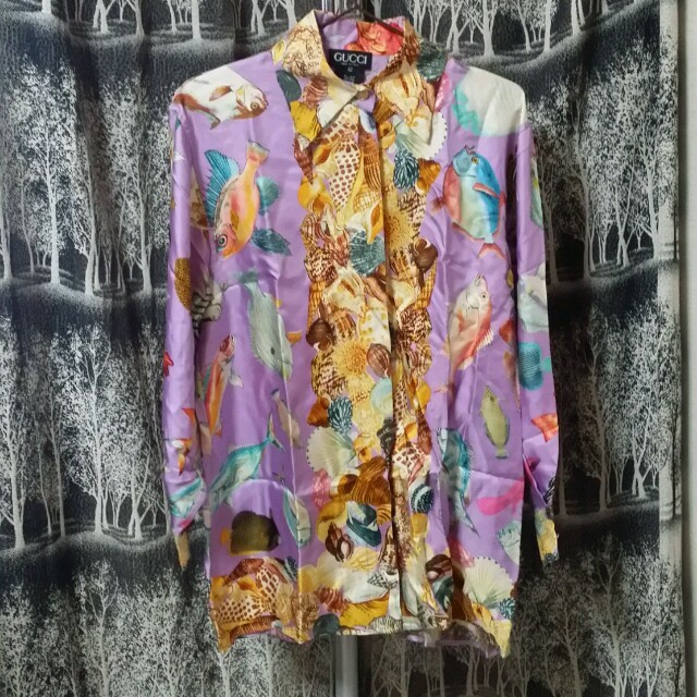 Gucci - 💗GUCCI 魚柄ブラウス💗の通販 by Yuri's shop|グッチならラクマ