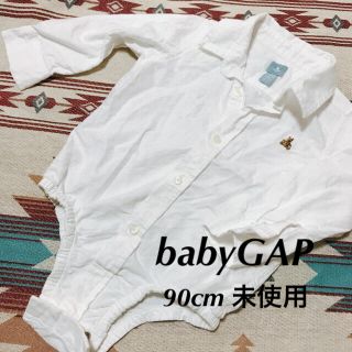 ベビーギャップ(babyGAP)の《未使用》babyGAP  襟付き シャツ ロンパース 90cm フォーマル(ブラウス)