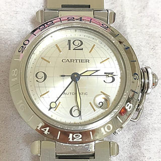 カルティエ(Cartier)のギャラ付正規品 付属品有カルティエ Cartier パシャ メリディアンGMT (腕時計(アナログ))