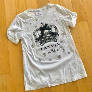 ランバンオンブルー(LANVIN en Bleu)の美品✨王冠👑T-shirt(Tシャツ(半袖/袖なし))