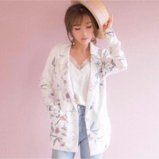 エイミーイストワール(eimy istoire)のwater flower tailored jacket(テーラードジャケット)