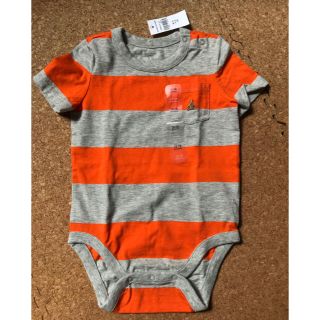 ベビーギャップ(babyGAP)の【新品未使用】GAP ボーダー ロンパース 80㎝(ロンパース)