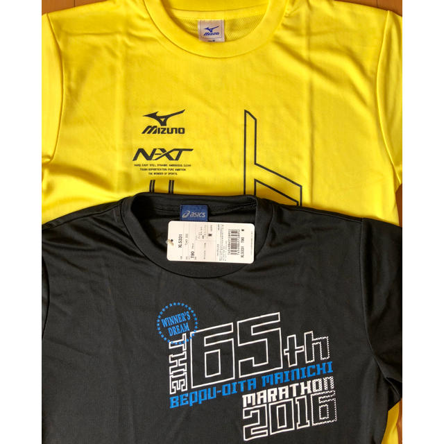 asics(アシックス)の新品未使用  別大マラソン 参加Ｔシャツ Mサイズ スポーツ/アウトドアのランニング(ウェア)の商品写真