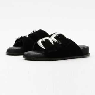 マウジー(moussy)のmoussy BUCKLE SLIPPER (サンダル)