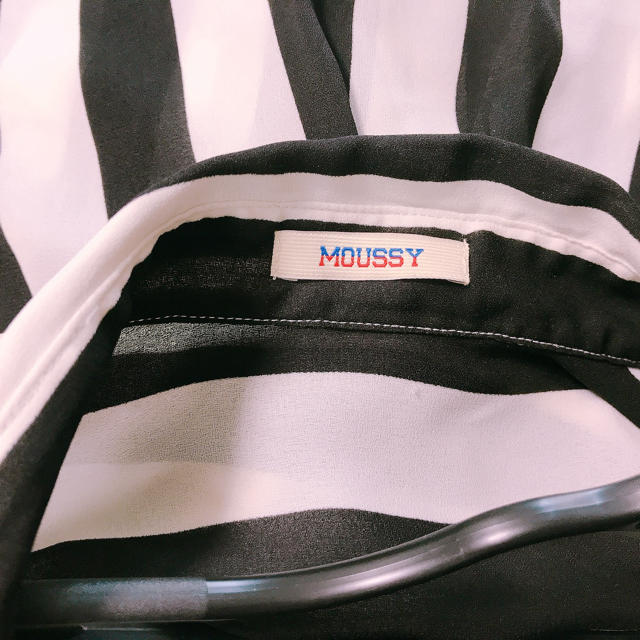 moussy(マウジー)のmoussy シフォンブラウス ストライプ レディースのトップス(シャツ/ブラウス(長袖/七分))の商品写真