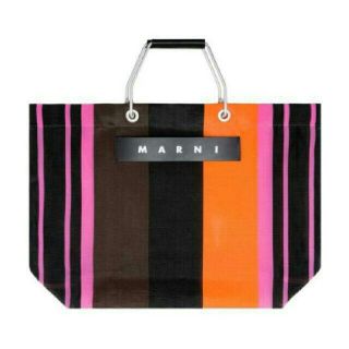 Marni - マルニ直営店購入 ストライプバッグ マルニカフェピクニック Marni - マルニ直営店購入 ストライプバッグ マルニカフェピクニック