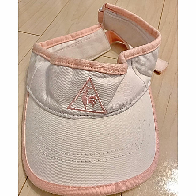 le coq sportif(ルコックスポルティフ)のジジさん専用♪ルコックの可愛い爽やかサンバイザー未使用品♪ スポーツ/アウトドアのゴルフ(その他)の商品写真