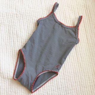 プチバトー(PETIT BATEAU)のPETIT BATEAU ベビー ボーダー水着12m74cm 1回のみ着用美品(水着)