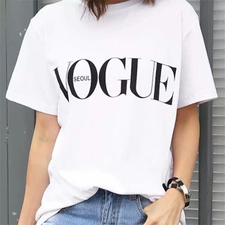 新品 VogueTシャツ 白T ボーグ (Tシャツ(半袖/袖なし))