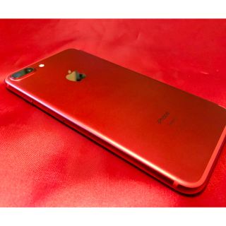 アイフォーン(iPhone)の【SIMフリー】iPhone7Plus PRODUCT RED(赤) 128GB(スマートフォン本体)