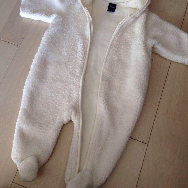 babyGAP(ベビーギャップ)のbaby gap★フリースカバーオール キッズ/ベビー/マタニティのベビー服(~85cm)(カバーオール)の商品写真