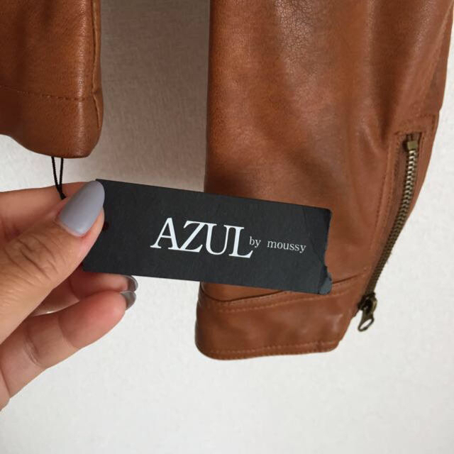 AZUL by moussy(アズールバイマウジー)のアズールライダースジャケット レディースのジャケット/アウター(ライダースジャケット)の商品写真