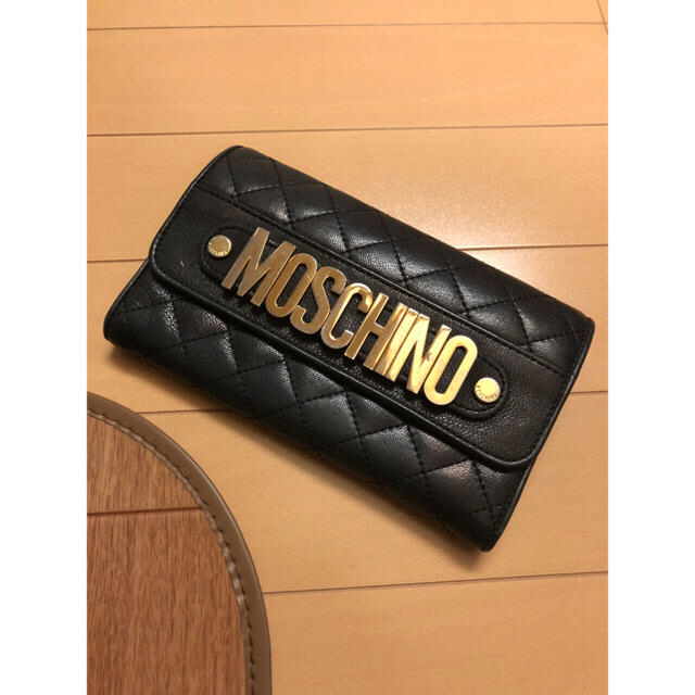 MOSCHINO 長財布(黒／キルト)