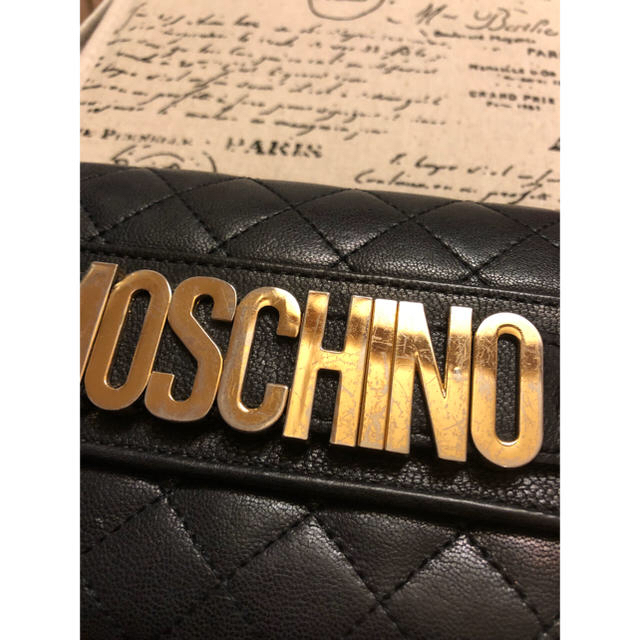 MOSCHINO(モスキーノ)のmoschino モスキーノ キルティング レザー 長財布 レディースのファッション小物(財布)の商品写真