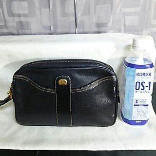 ダンヒル(Dunhill)のgeorge 様専用。ダンヒル レザー クラッチバッグ 黒 ブラック 506(セカンドバッグ/クラッチバッグ)