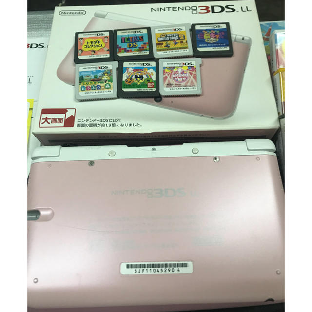 任天堂3DS LL  ソフト7点付き‼︎ ピンク 2