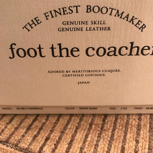 foot the coacher(フットザコーチャー)のfoot the coacher 17ss サンダル 定価28080円 メンズの靴/シューズ(スリッポン/モカシン)の商品写真