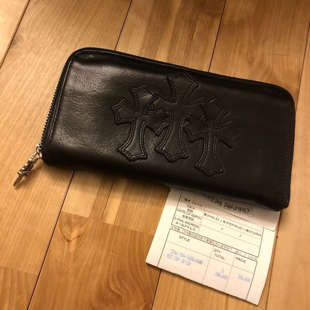 Chrome Hearts(クロムハーツ)のクロムハーツ REC ZIP 3PTCH クロスパッチ ウォレット 財布 メンズのファッション小物(長財布)の商品写真