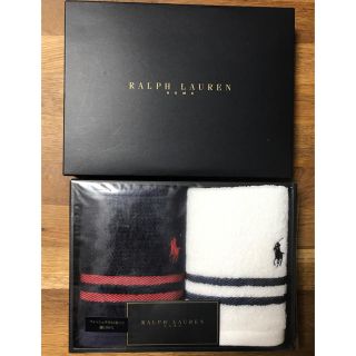 ポロラルフローレン(POLO RALPH LAUREN)の【新品 箱入り】ラルフローレン ウォッシュタオル2枚セット(タオル/バス用品)