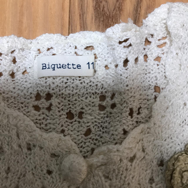Biquette(ビケット)のBiquette  半袖カーディガン  110 キッズ/ベビー/マタニティのキッズ服女の子用(90cm~)(カーディガン)の商品写真