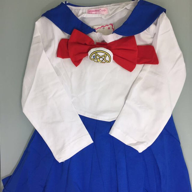 ★新品★可愛い セーラームーン コスプレ 衣装 ワンピース 120㎝ キッズ/ベビー/マタニティのキッズ服女の子用(90cm~)(ワンピース)の商品写真