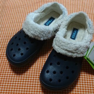 クロックス(crocs)のクロックス マンモスevo clog ネイビー&オートミール M8W10(サンダル)