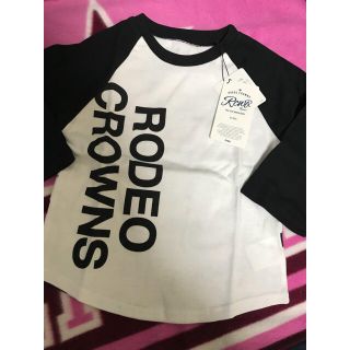 ロデオクラウンズ(RODEO CROWNS)の7.RODEOCROWNSキッズTシャツ♡BLK S(Tシャツ/カットソー)