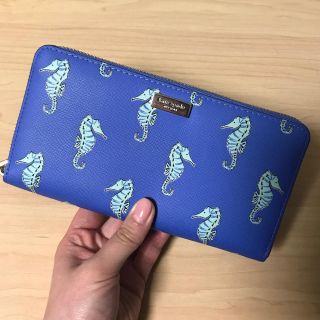 ケイトスペードニューヨーク(kate spade new york)のkatespadeケイトスペード♡タツノオトシゴ 長財布 日本未入荷♡美品です(長財布)