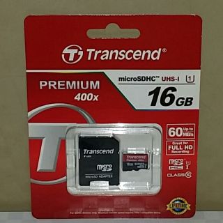 トランセンド(Transcend)の☆【送料無料】microSDHC 16GB ﾄﾗﾝｾﾝﾄﾞ製/新品未開封☆(その他)