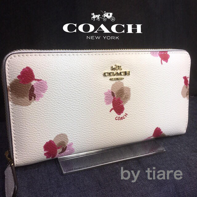 COACH(コーチ)の限定セール❣️新品コーチ長財布F53794ホワイト フラワーコーテッドマルチ レディースのファッション小物(財布)の商品写真