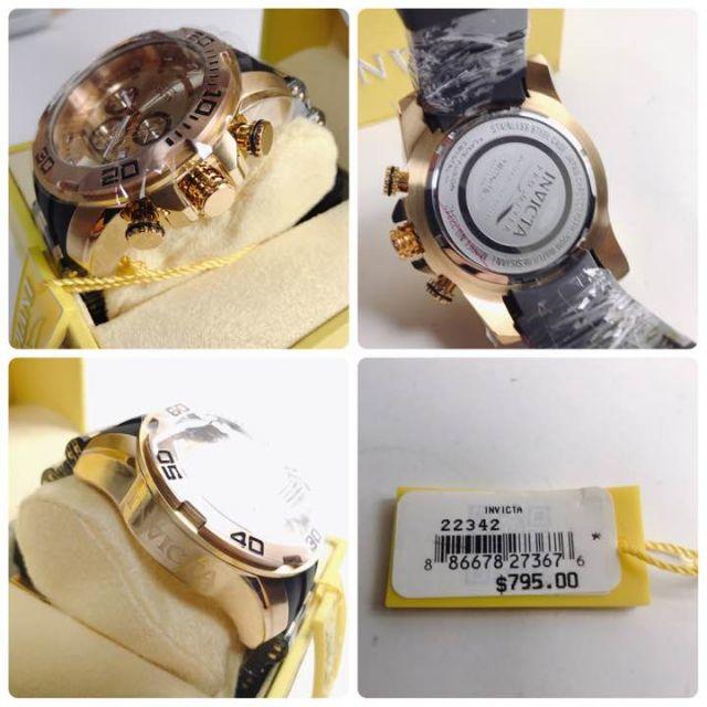 INVICTA(インビクタ)のInvicta プロダイバークォーツステンレススチールゴールド　腕時計　新品 メンズの時計(腕時計(アナログ))の商品写真